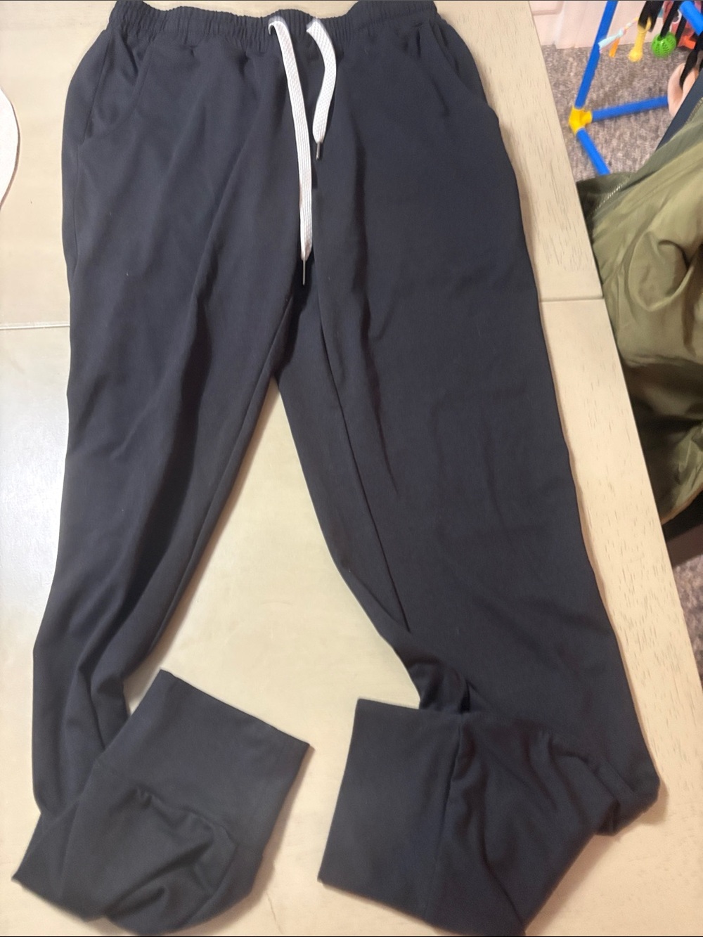 Men's True Classic Black Drawstring Jogger Pants